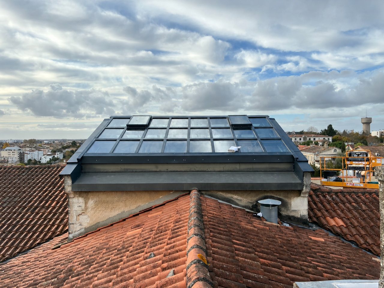 Verrière de toit rénovée par FGA